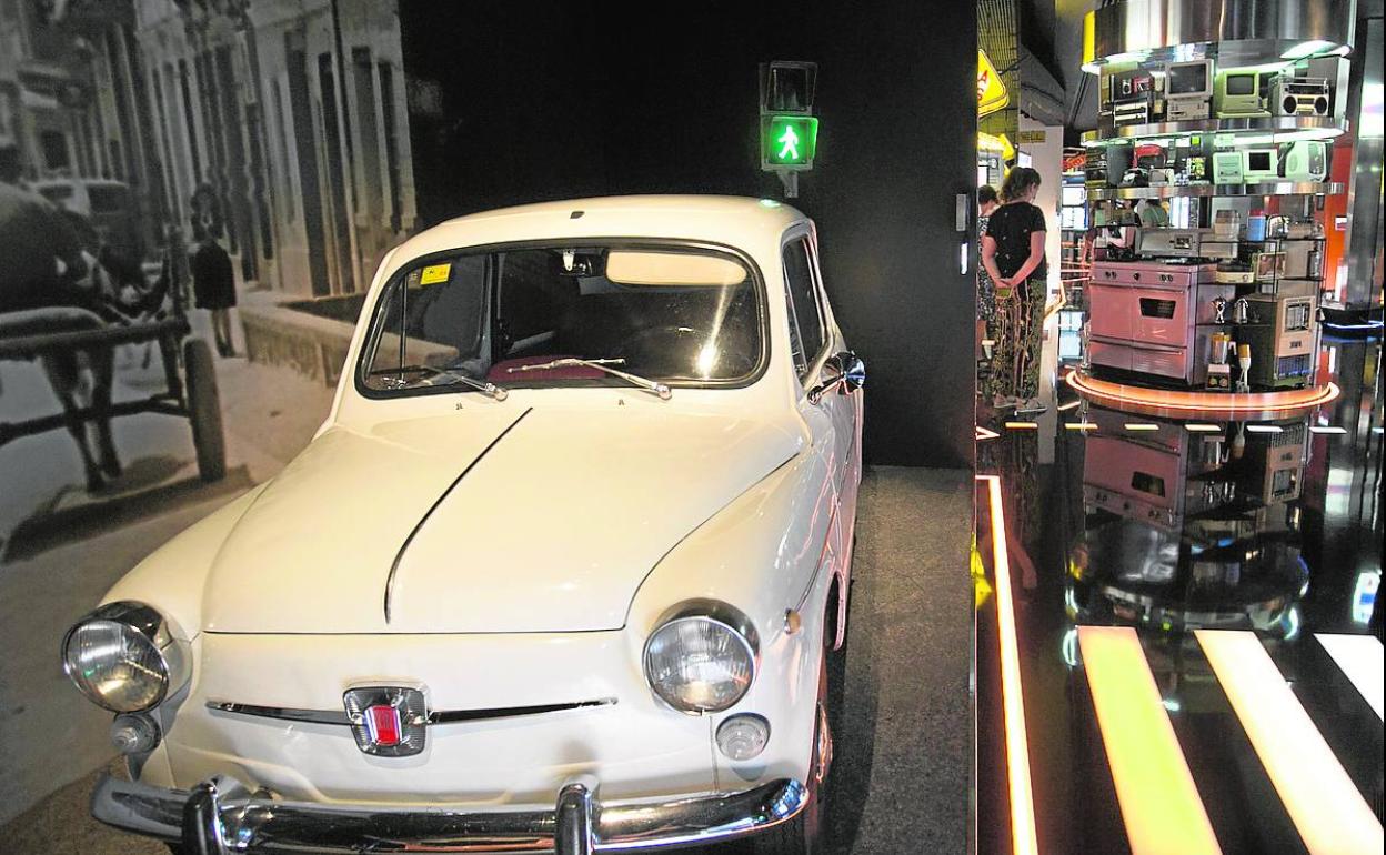 Del Seat 600 al autobús o a una 'valenbisi' o un carro, la muestra recorre los distintas formas de transporte.