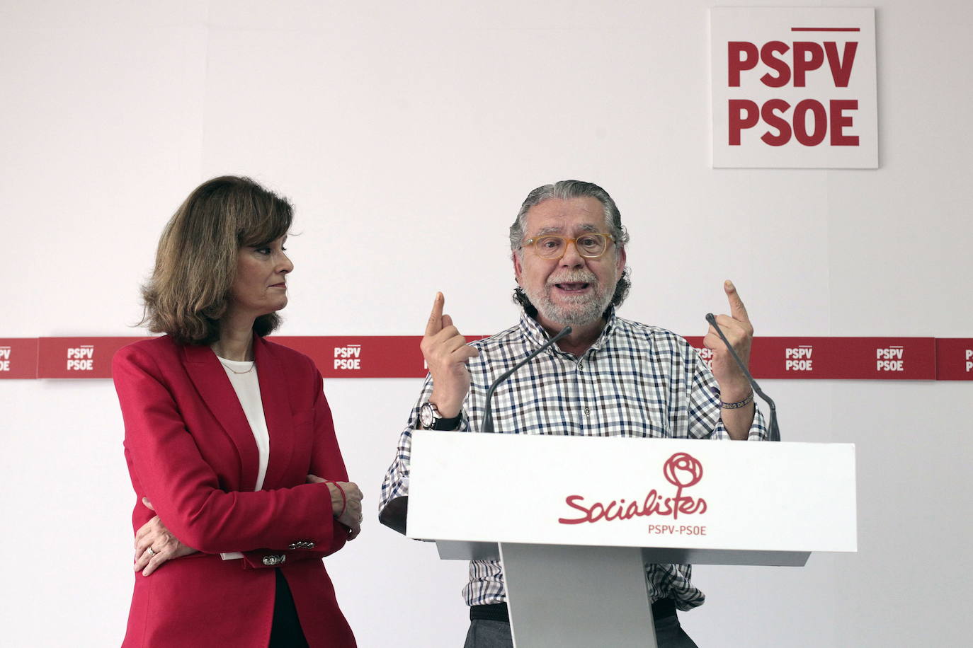 Ramón Vilar, del PSPV- PSOE, en rueda de prensa