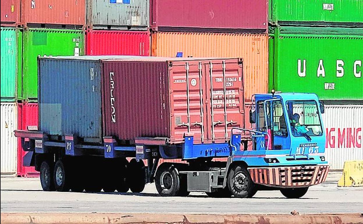 Una terminal portuaria.