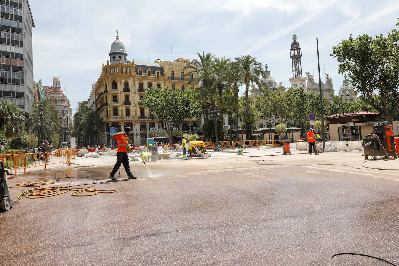 Fotos: Avanzan las obras en la plaza del Ayuntamiento