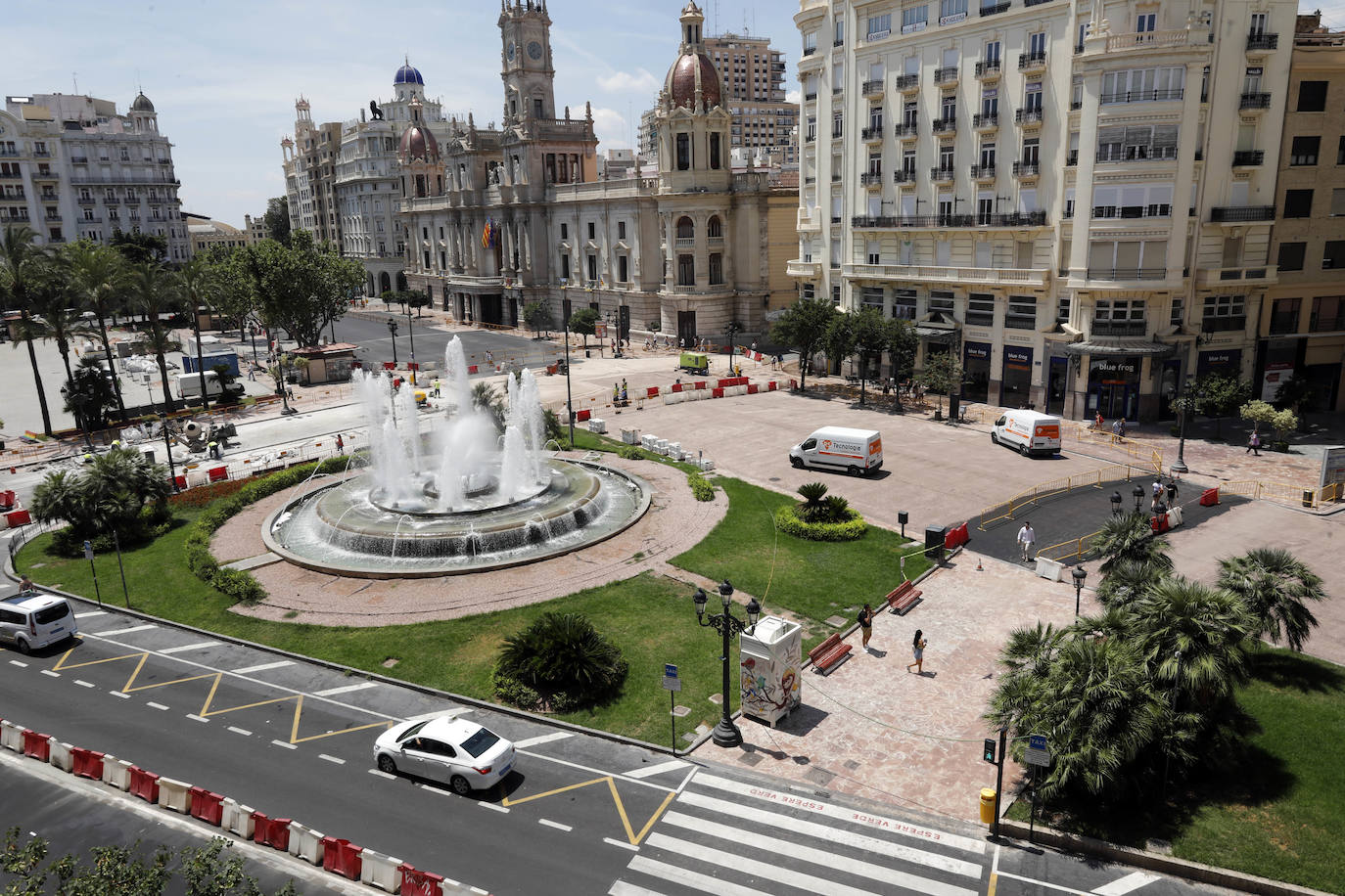 Fotos: Avanzan las obras en la plaza del Ayuntamiento