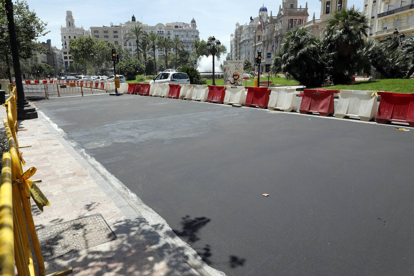 Fotos: Avanzan las obras en la plaza del Ayuntamiento