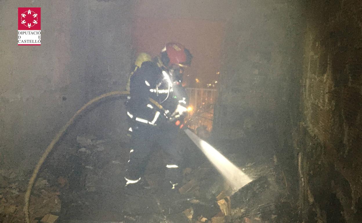 Incendio en una vivienda de Segorbe