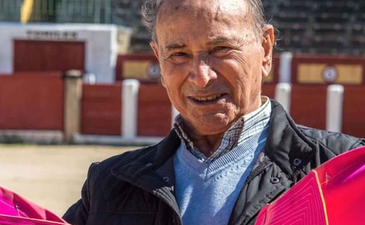 El maestro Raúl Sánchez en la Plaza de Toros de Talavera. 