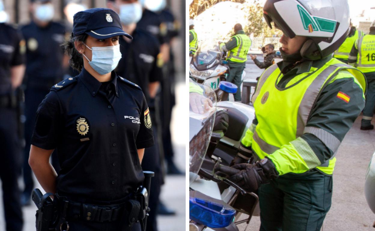 Oferta de empleo para Policía Nacional y Guardia Civil. 