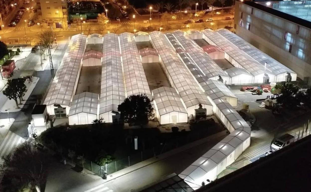 Hospital General y hospital de campaña de Alicante. 