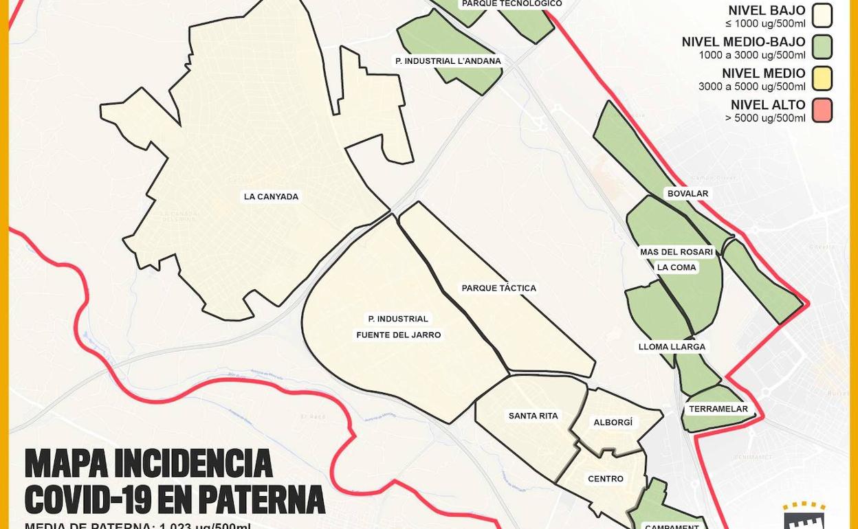 Los barrios de Mas del Rosari-La Coma y Bovalar de Paterna registran mayor incidencia del Covid-19