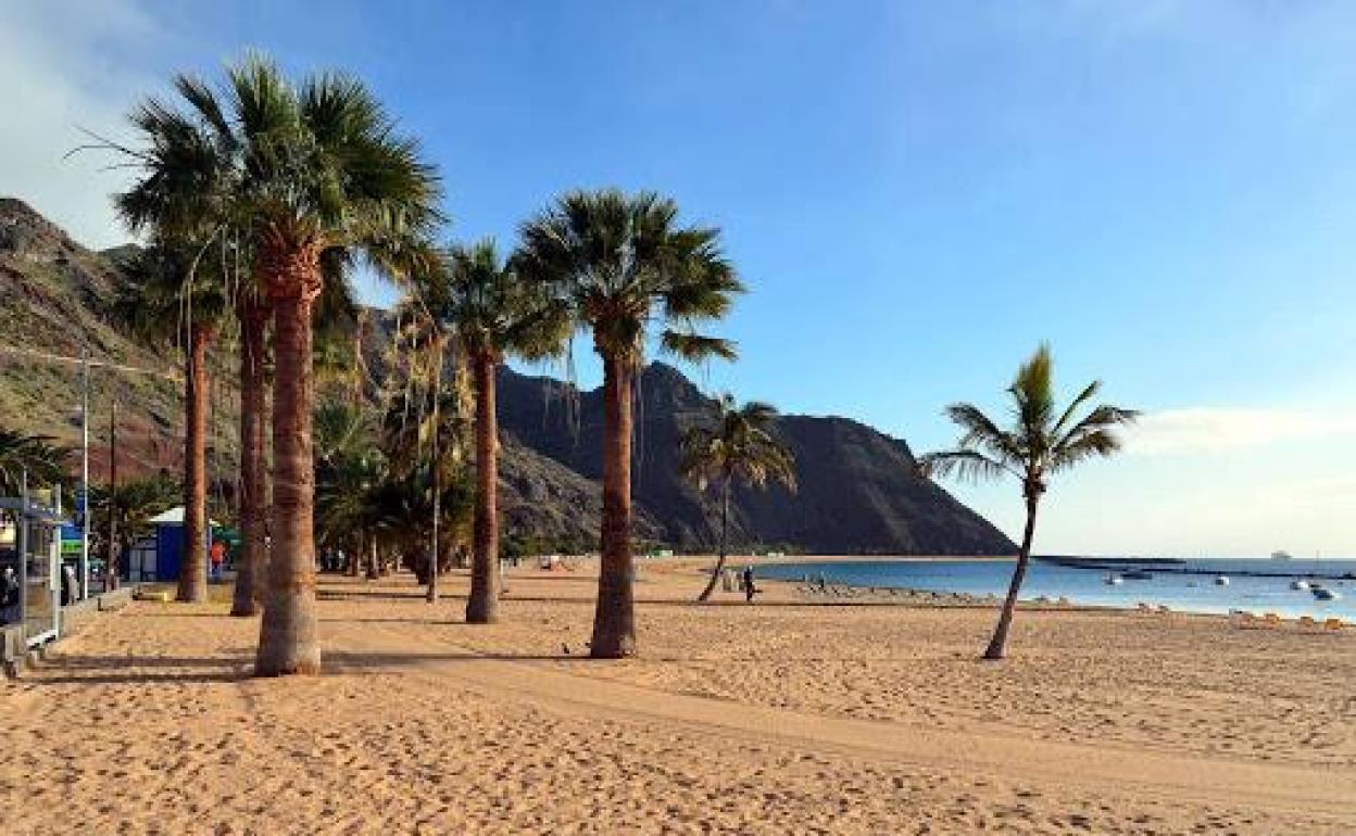 Una playa de Tenerife.