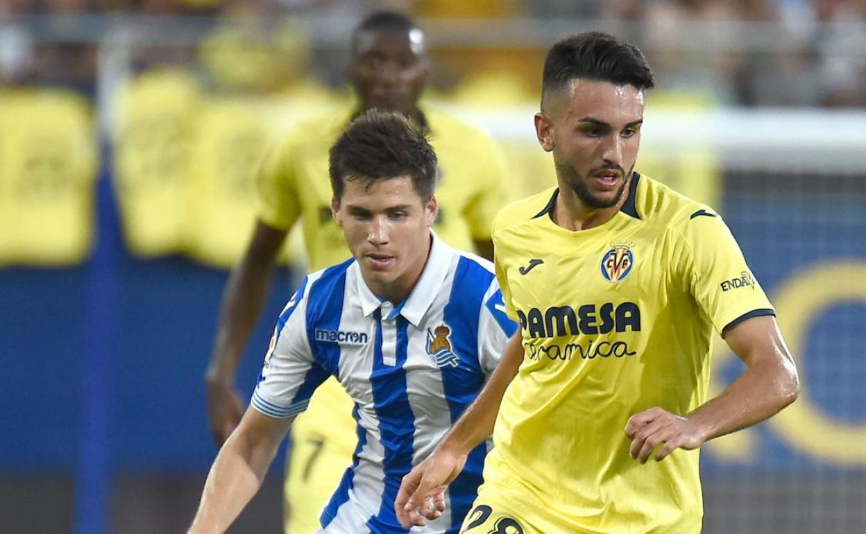 Manu Morlanes, durante un partido con el Villarreal.