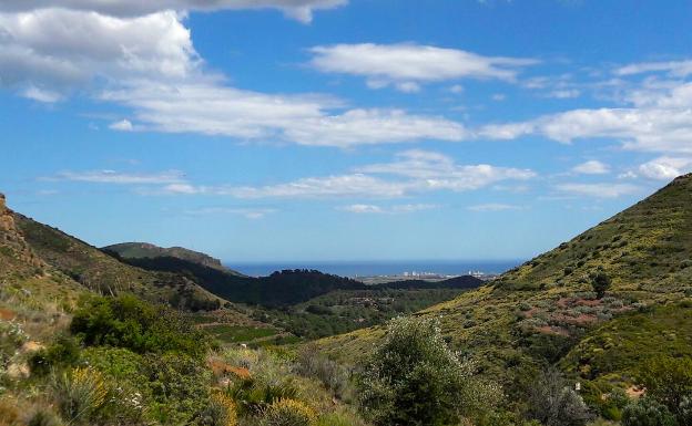 Vistas al paisaje desde Náquera. 