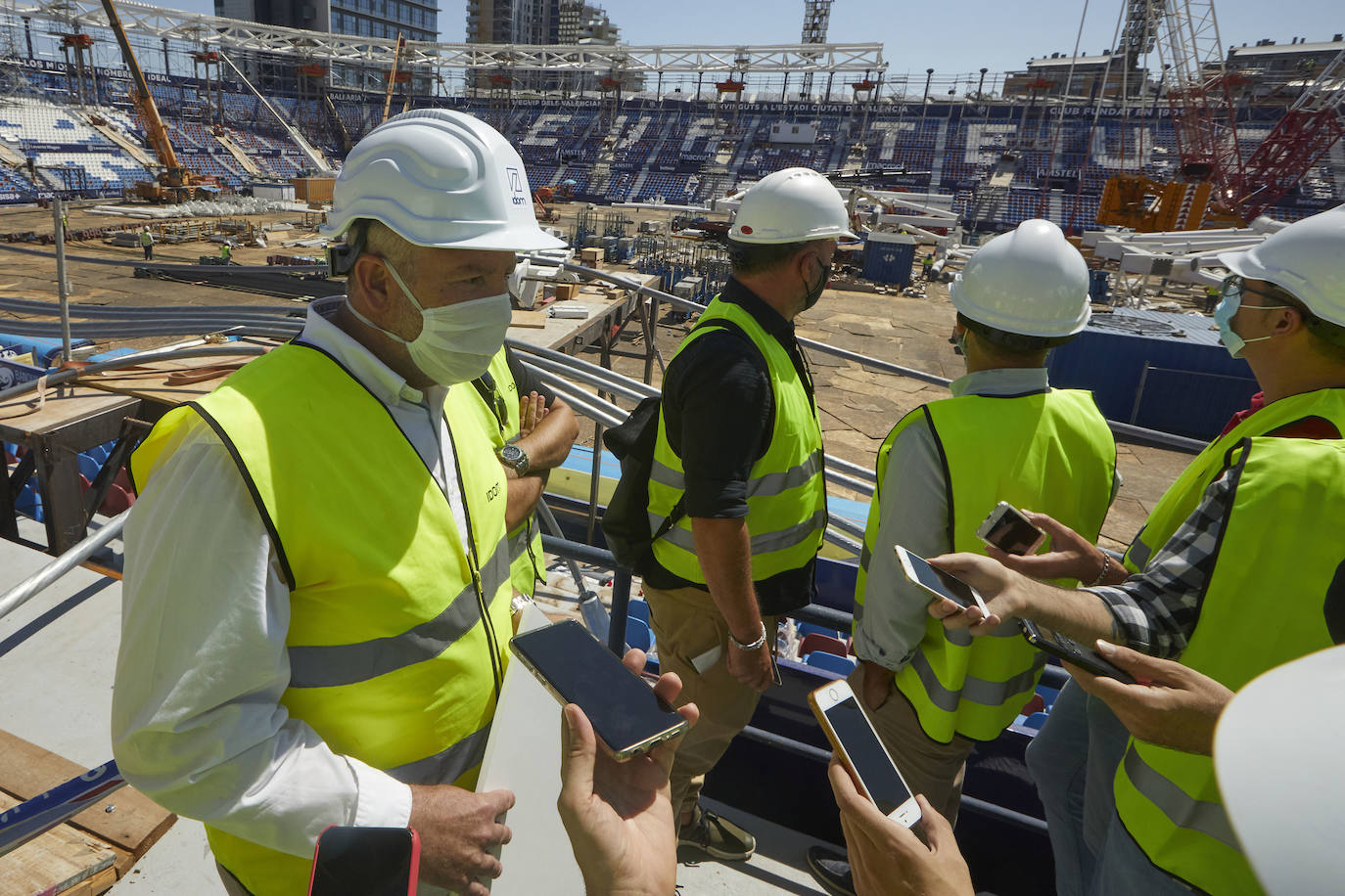 Fotos: Progresan las Obras de la cubierta del Ciutat de Valencia