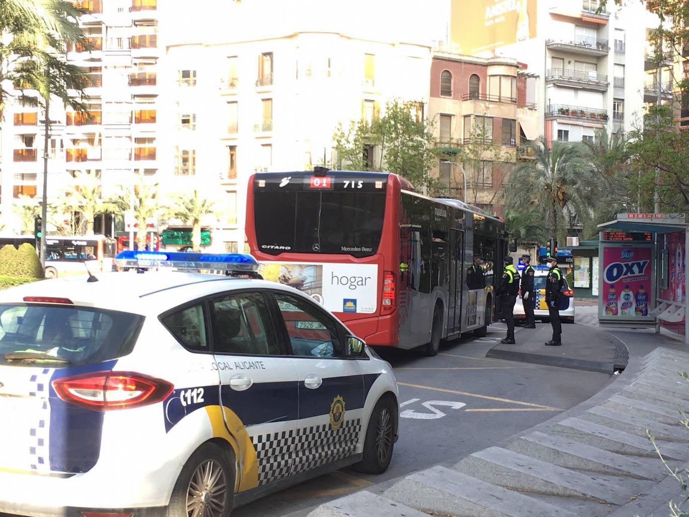 Vehículo de la Policía Local de Valencia. 