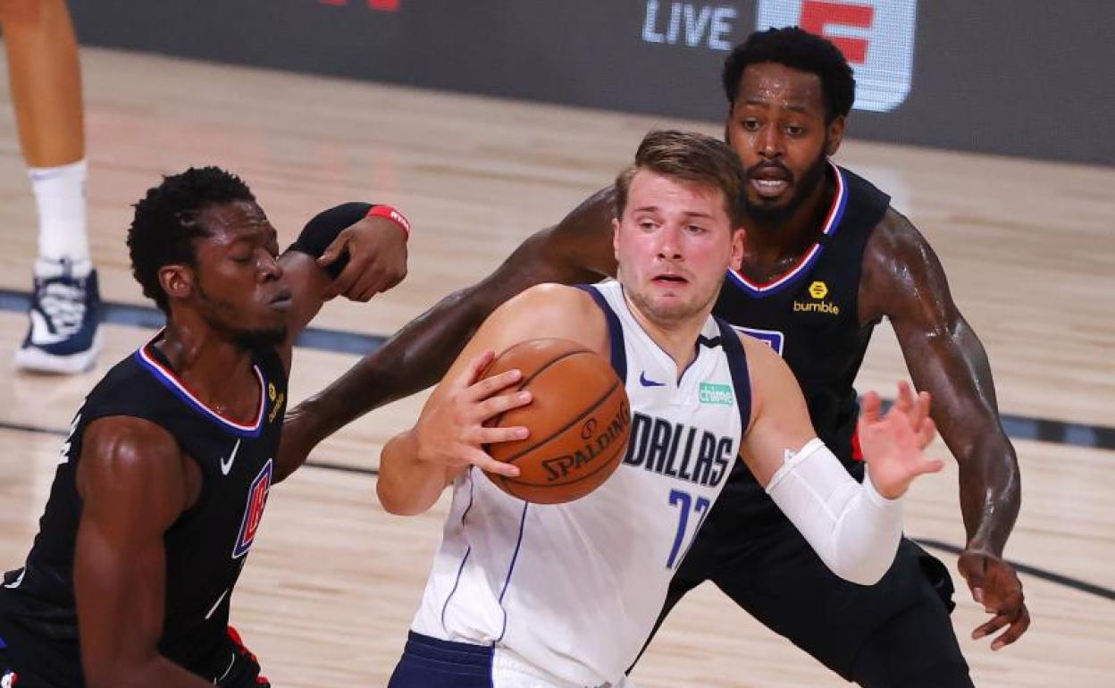 Luka Doncic, durante el partido ante los Clippers. 