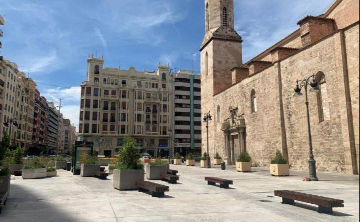 Así luce la nueva plaza de San Agustín de Valencia