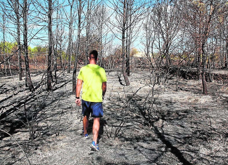 Carlos Andarias, vecino de la zona Benimadroch en Xàbia. 