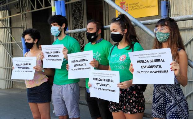 Los estudiantes anuncian una huelga para protestar por las condiciones de la 'vuelta al cole'