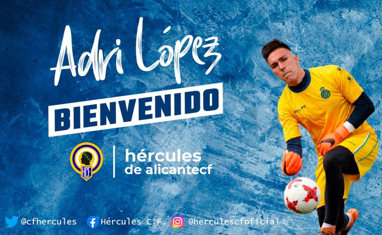 El Hércules ha hecho oficial el fichaje del portero sub'23 que competirá con Falcón. 