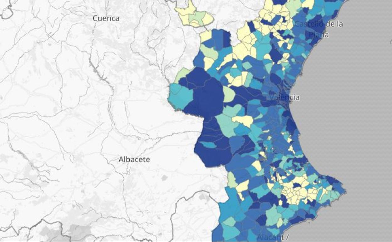 Coronavirus en Valencia: los municipios donde los contagios se han disparado en 15 días en Valencia, Alicante y Castellón