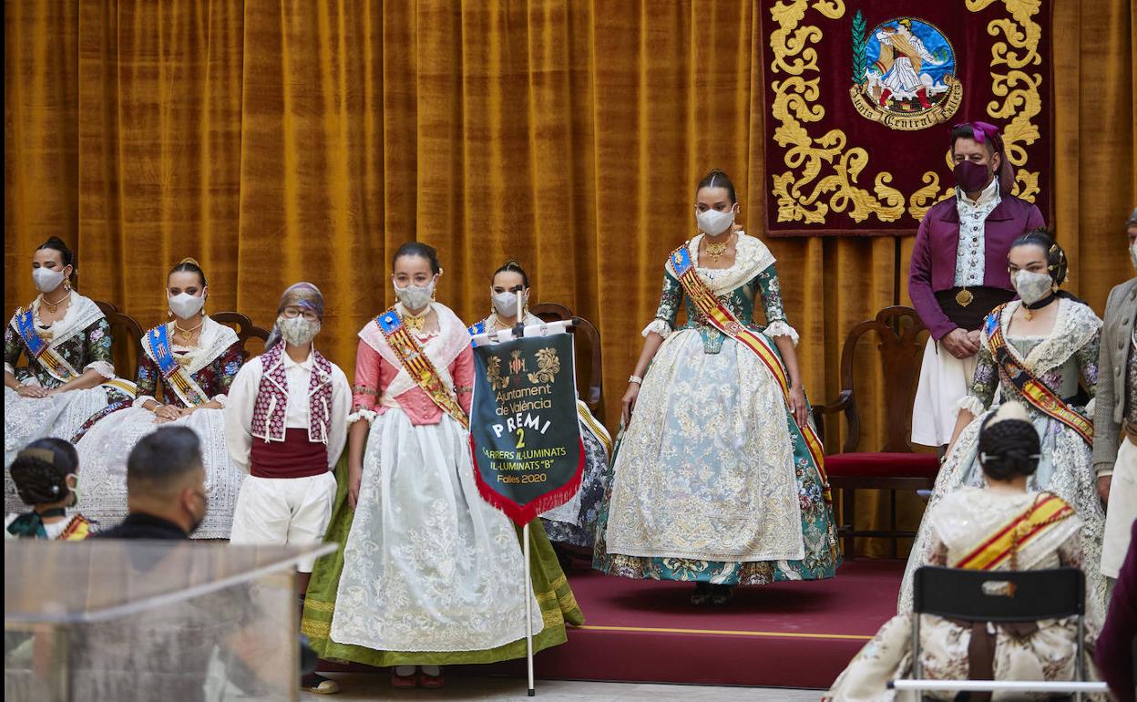 Entrega de premios de las fallas de Valencia 2020.