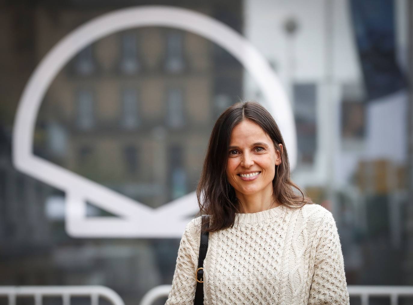 Elena Anaya a su llegada al hotel.