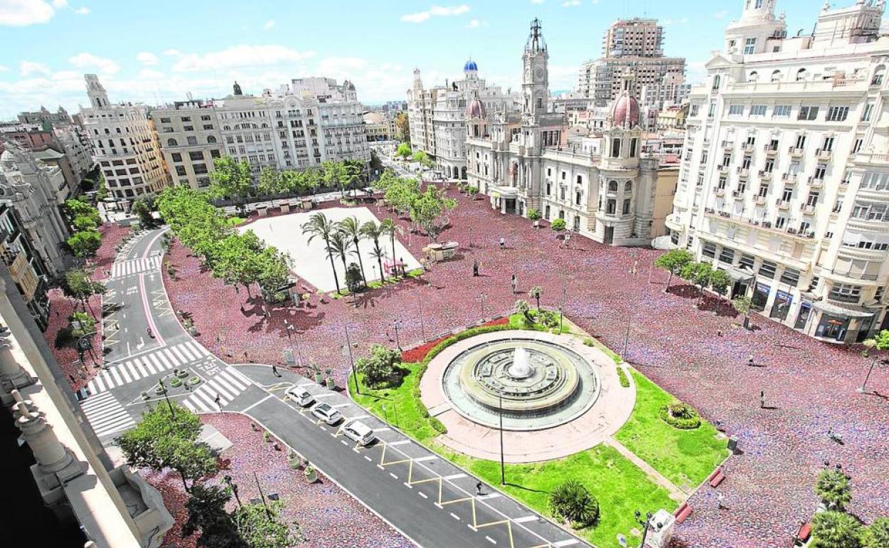 Imagen virtual de la plaza del Ayuntamiento.