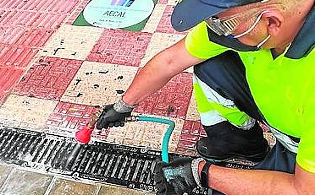 Limpieza de imbornal