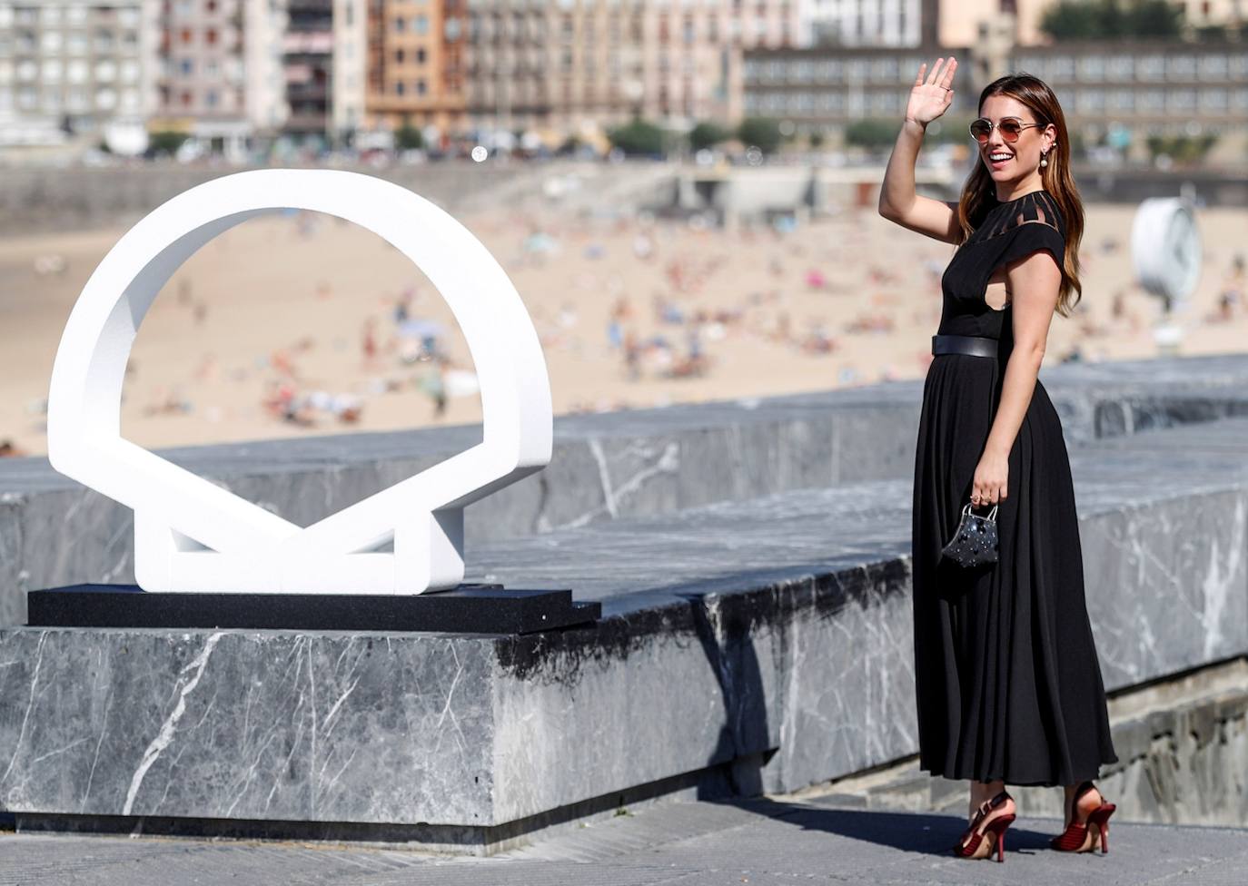 La actriz Blanca Suárez posa en el photocall de la película 'El verano que vivimos'