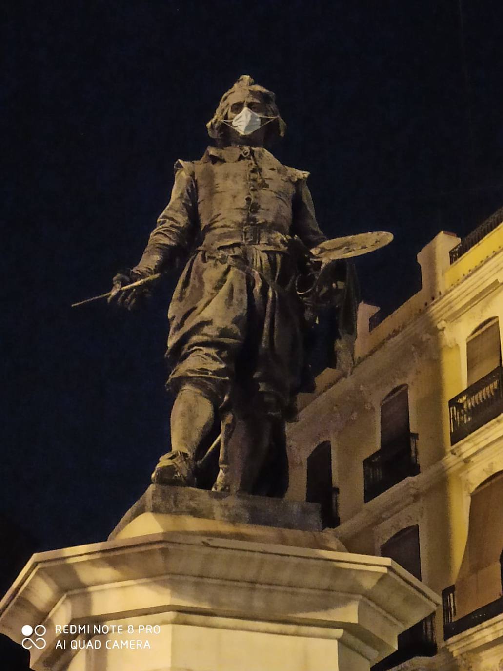 Mascarillas en las fuentes de Valencia