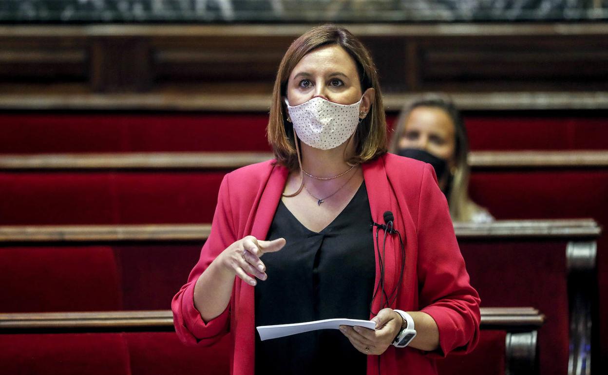 María José Catalá, en una intervención en el pleno. 