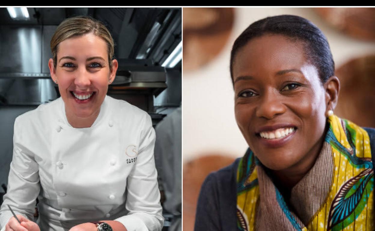 La británica Clare Smyth y la ghanesa Selassie Atadika 