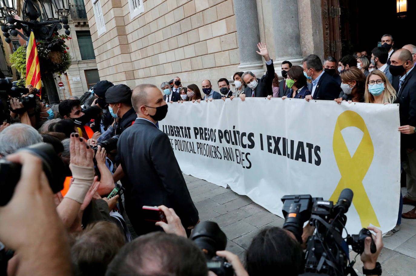 La inhabilitación de Quim Torra no consigue llenar las plazas catalanas, y la afluencia en las protestas callejeras fue mucho menor que en otras ocasiones