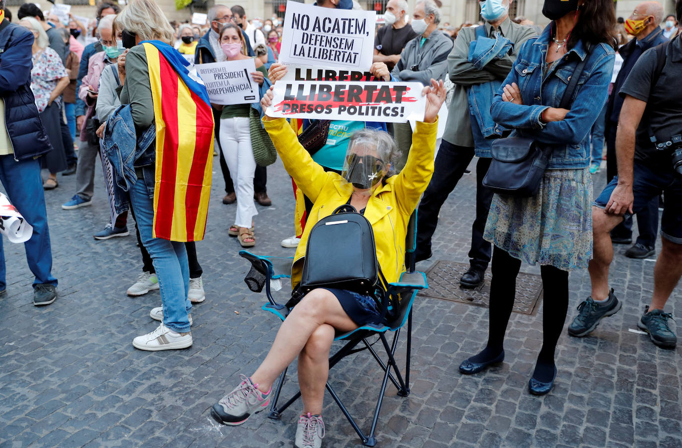 La inhabilitación de Quim Torra no consigue llenar las plazas catalanas, y la afluencia en las protestas callejeras fue mucho menor que en otras ocasiones