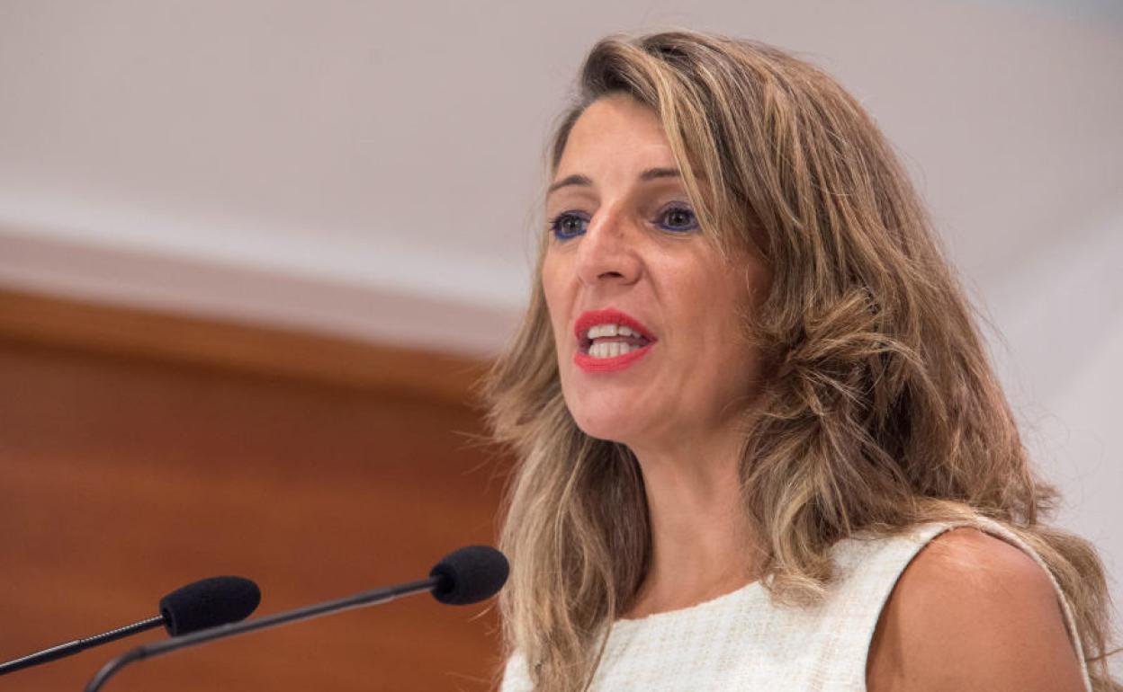 La ministra de Trabajo y Economía Social, Yolanda Díaz.