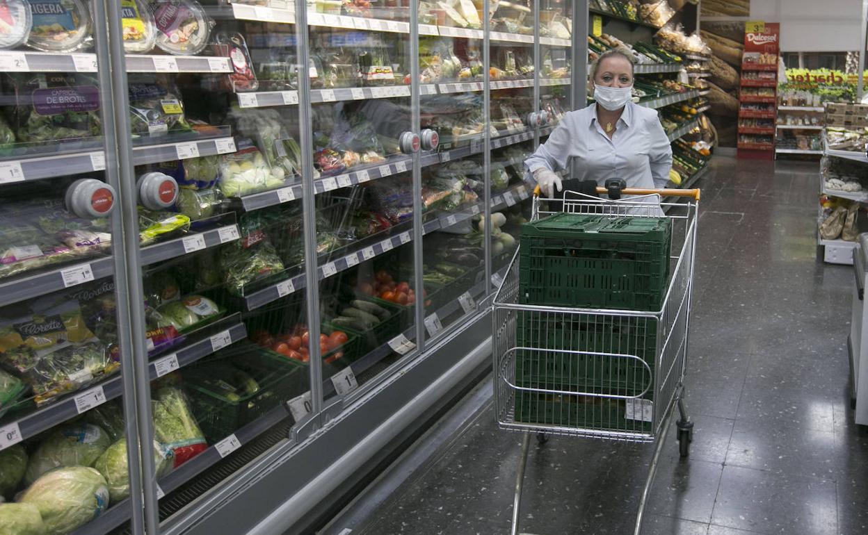 Imagen de un supermercado valenciano. 