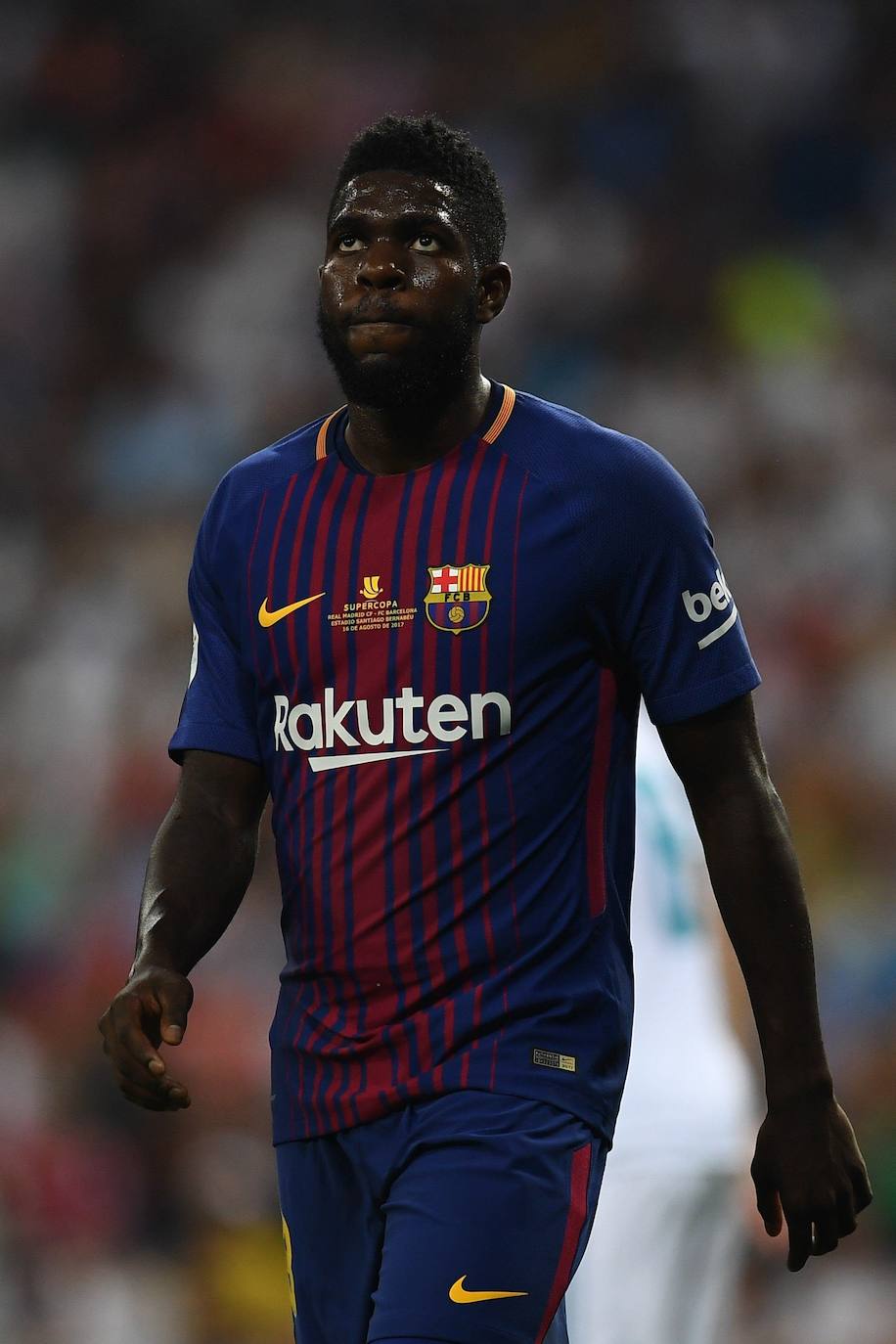 El jugador del Barcelona CF Samuel Umtiti