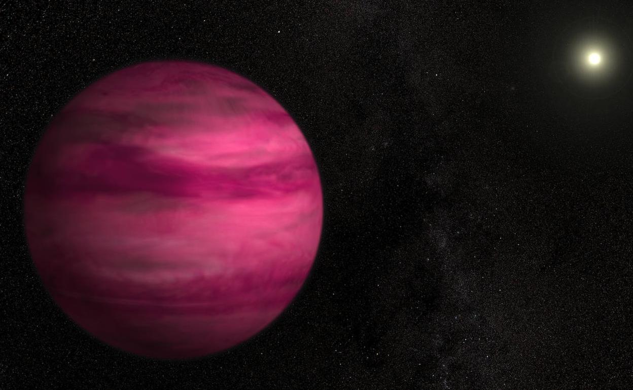 Ilustración del exoplaneta GJ 504b.