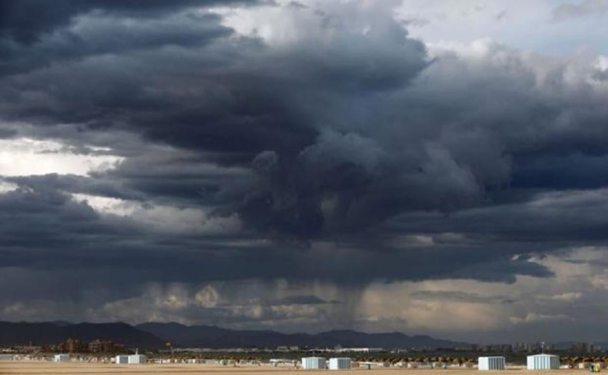 Tormenta sobre Valencia.