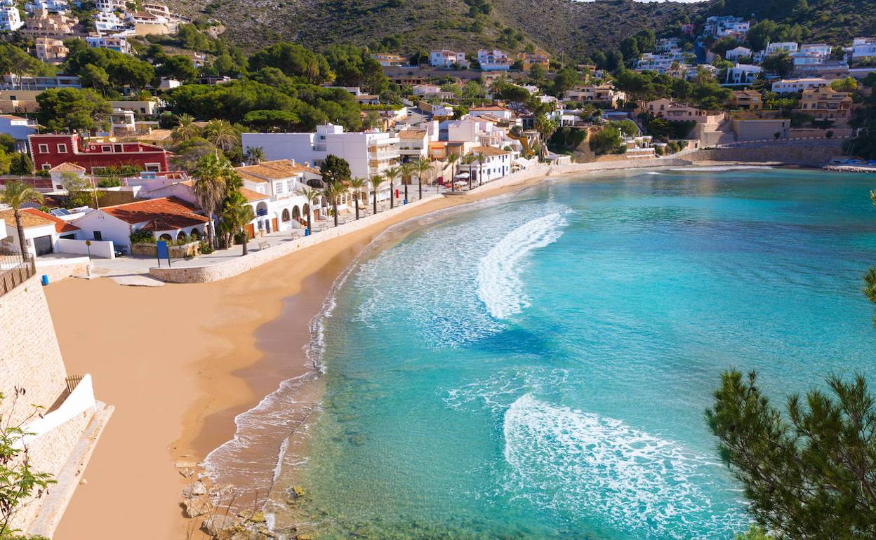 Playa del Portet de Moraira.