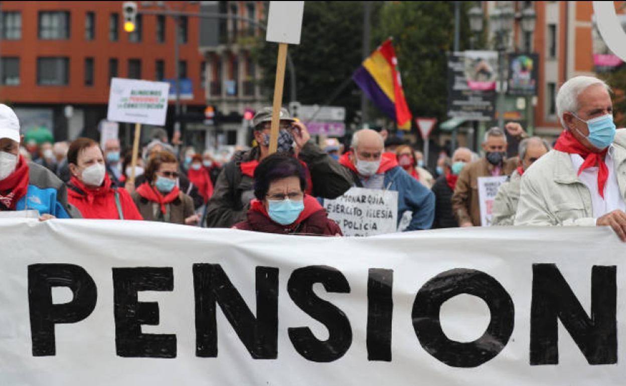 Protesta de los pensionistas.