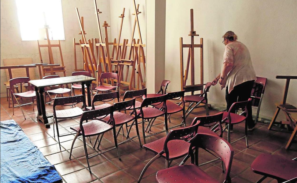 La última sede del Círculo de Bellas Artes, que se disolvió en mayo de 2019. 