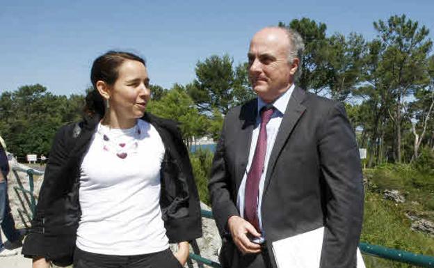 El magistrado Manuel García-Castellón junto con Fanny Bussac, fiscal antiterrorista francesa 