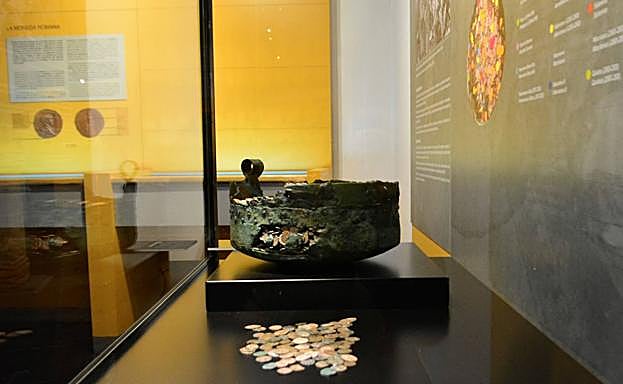 El tesoro se expone en el Museo de Palencia. 