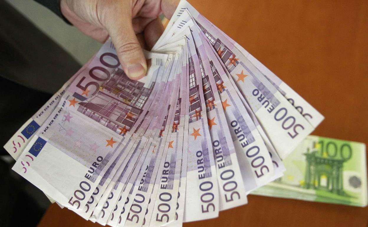 Los billetes de 500 euros, cada vez más controlados. 