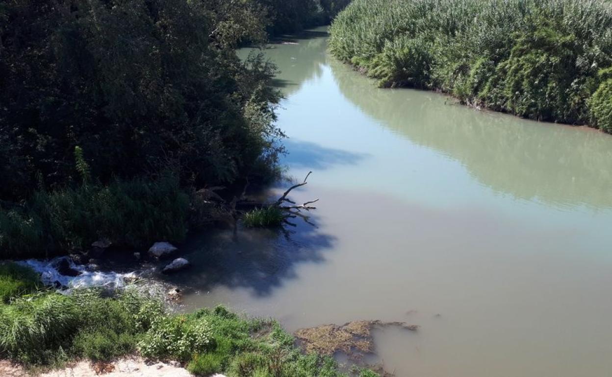 Confluencia del barranco de Barxeta con el Júcar. 