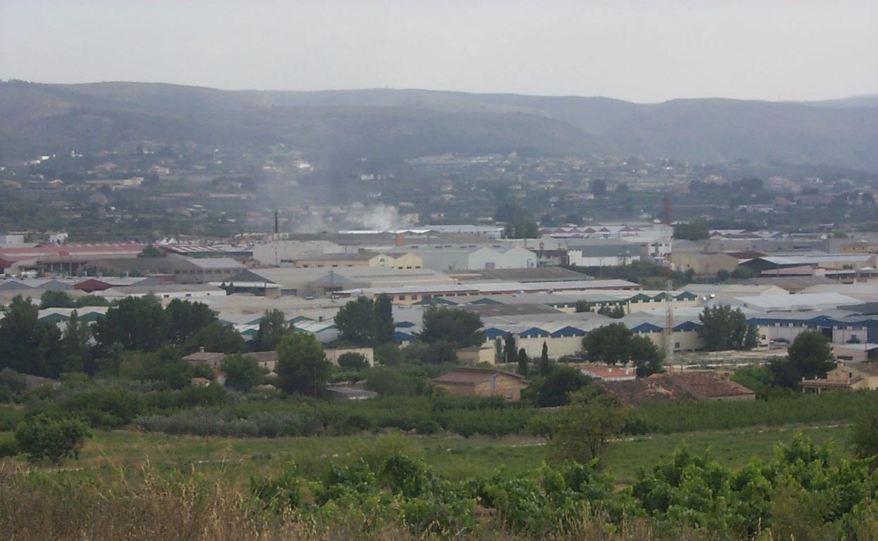 Zona industrial de Ontinyent. 