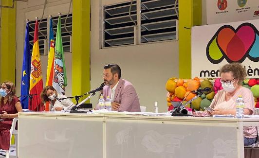 Celebración de una asamblea de presidentes en MercaFlor.