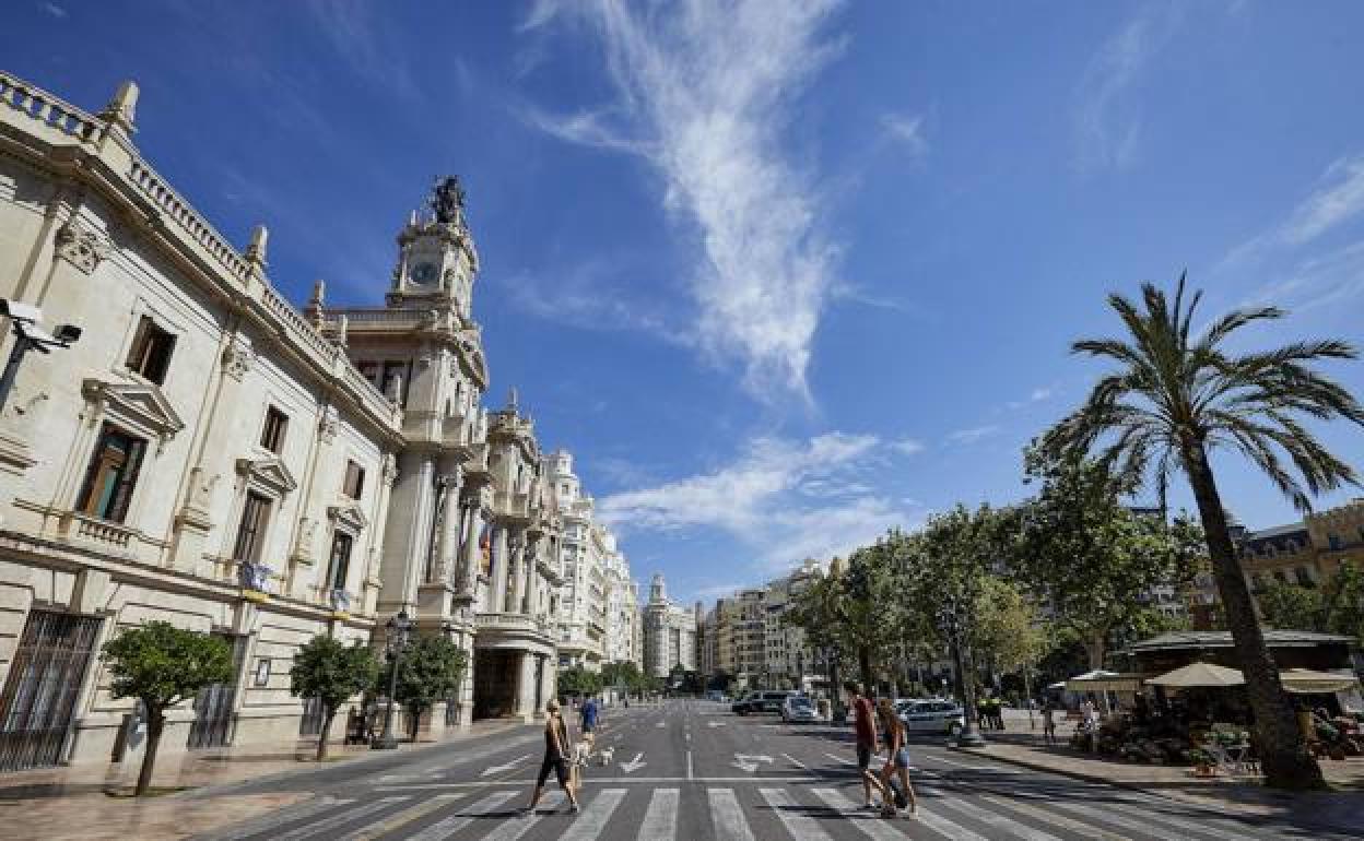 Plaza del Ayuntamiento de Valencia.