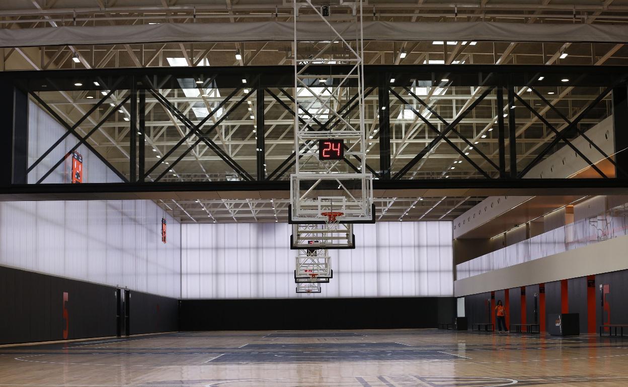 Una de las canchas de L'Alqueria del Basket. 