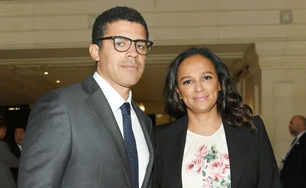 El fallecido Sindika Dokolo y su esposa, Isabel Dos Santos. 