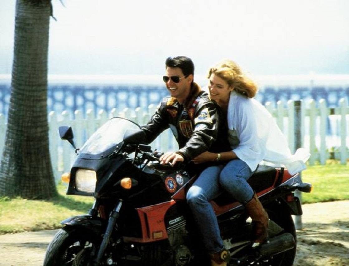 3.- 'TOP GUN' | 'Top Gun', protagonizada por el actor Tom Cruise, está entre las películas más famosas de los años 80. La espectacular Kawasaki GPZ 900 que conduce es otra de las protagonistas.